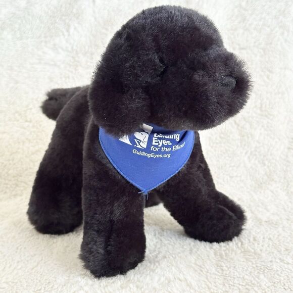 Guiding Eyes For The Blind Plush Black Lab Labrador Stuffed Animal Dog 9” Soft - Picture 1 of 5